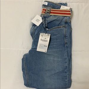 Zara | Basic Denim Ripped Jeans | NEW